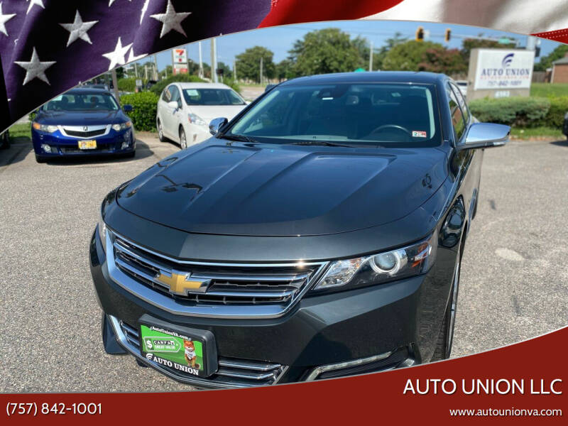 2015 Chevrolet Impala for sale at Auto Union LLC in Virginia Beach VA