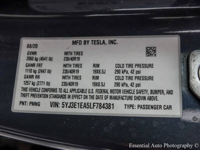 2020 Tesla Model 3 Standard Range Plus