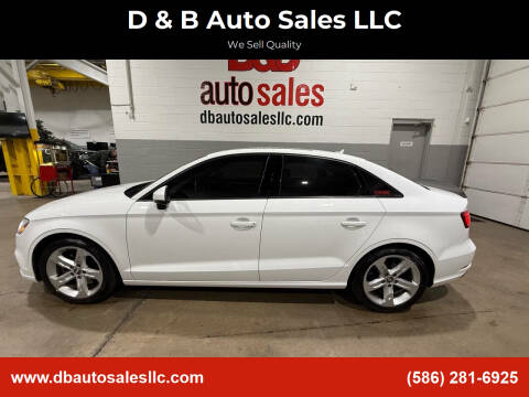 2017 Audi A3 for sale at D & B Auto Sales LLC in Harrison Township MI