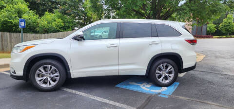 2014 Toyota Highlander for sale at A Lot of Used Cars in Suwanee GA