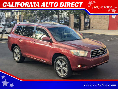 2008 Toyota Highlander for sale at CALIFORNIA AUTO DIRECT in Costa Mesa CA