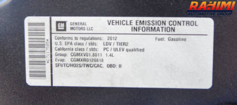 2012 Chevrolet Cruze LT