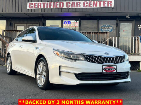 2016 Kia Optima for sale at CERTIFIED CAR CENTER in Fairfax VA