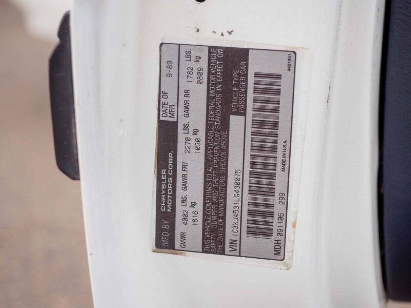 1990 Chrysler Le Baron Highline