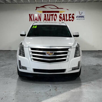 2016 Cadillac Escalade ESV for sale at Kian Auto Sales in Sacramento CA