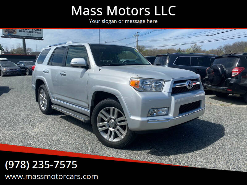 2012 Toyota 4Runner for sale at Mass Motors LLC in Worcester MA