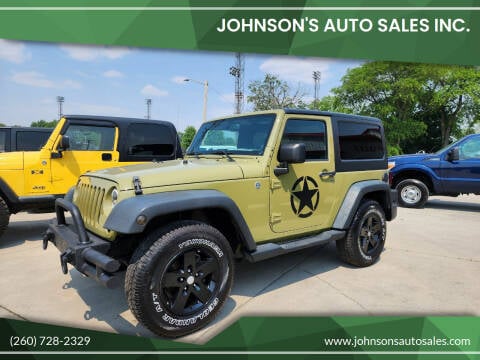 2013 Jeep Wrangler for sale at Johnson's Auto Sales Inc. in Decatur IN