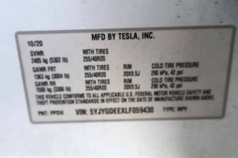 2020 Tesla Model Y Long Range