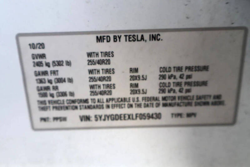 2020 Tesla Model Y Long Range