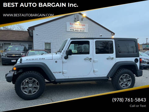 2018 Jeep Wrangler JK Unlimited for sale at BEST AUTO BARGAIN inc. in Lowell MA