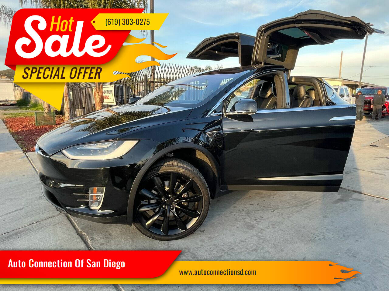 Black 2016 Tesla Model X 90D AWD 90D 4dr SUV 1