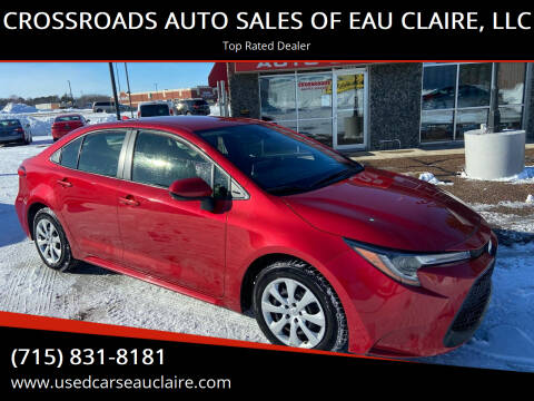 2020 Toyota Corolla for sale at CROSSROADS AUTO SALES OF EAU CLAIRE, LLC in Eau Claire WI