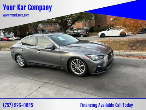 2018 Infiniti Q50 for sale at Your Kar Company in Norfolk VA