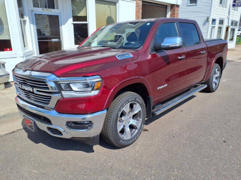 Used 2022 RAM Ram 1500 Pickup Laramie with VIN 1C6SRFJT2NN209669 for sale in Sand Creek, WI