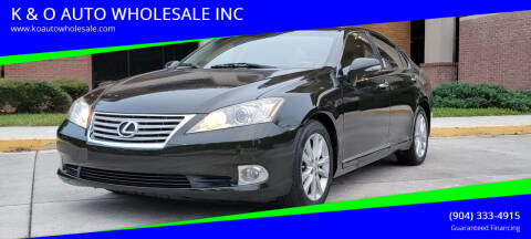 2010 Lexus ES 350 for sale at K & O AUTO WHOLESALE INC in Jacksonville FL