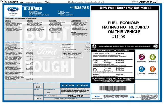 2012 Ford E-Series E-250