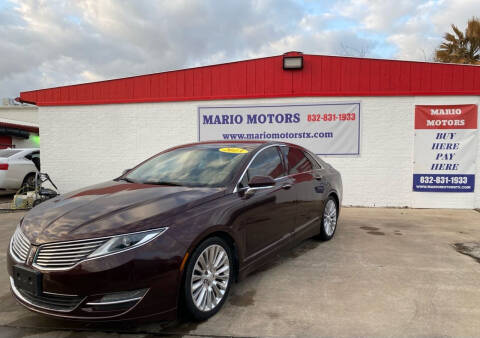 2013 Lincoln MKZ for sale at Mario Motors in South Houston TX