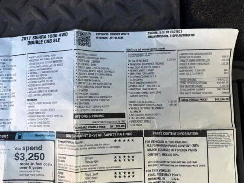 2017 GMC Sierra 1500 SLE