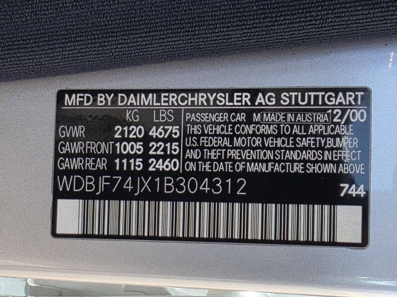 2001 Mercedes-Benz E-Class E 55 AMG