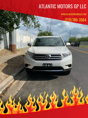 2011 Toyota Highlander for sale at ATLANTIC MOTORS GP LLC in Houston TX
