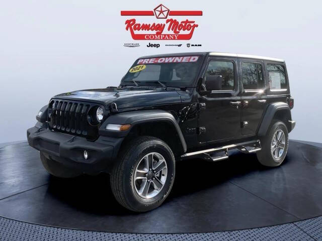 2021 Jeep Wrangler Unlimited for sale at RAMSEY MOTOR CO in Harrison AR