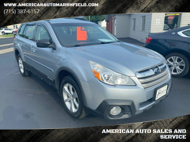 2014 Subaru Outback for sale at AMERICAN AUTO SALES AND SERVICE in Marshfield WI