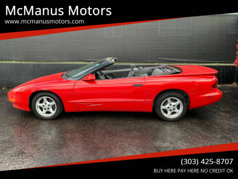 1997 Pontiac Firebird for sale at McManus Motors in Wheat Ridge CO