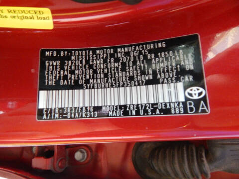 2015 Toyota Corolla LE