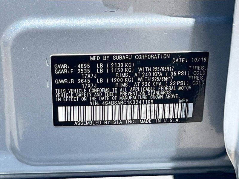 2019 Subaru Outback 2.5i