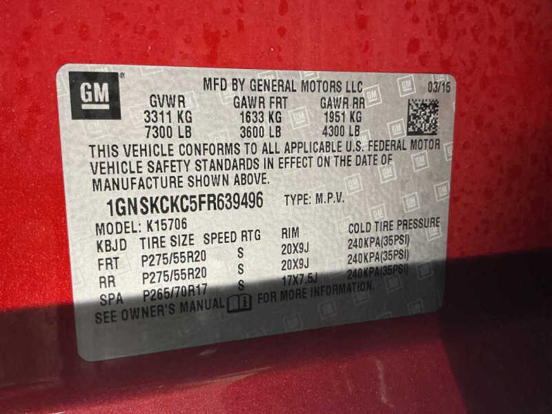 2015 Chevrolet Tahoe LTZ