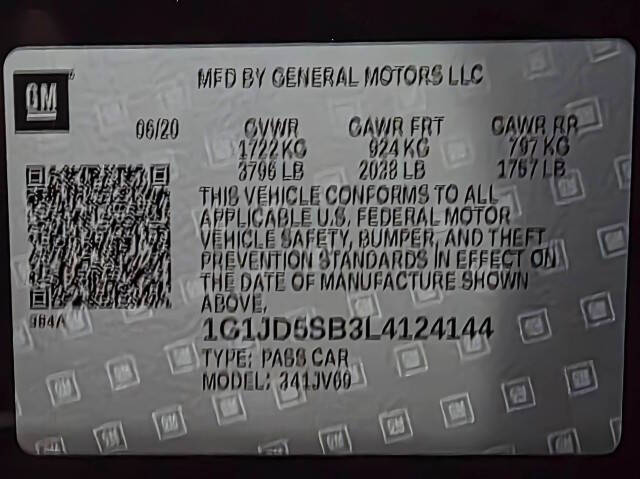 2020 Chevrolet Sonic LT