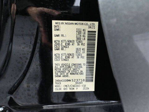 2021 Nissan Titan Platinum Reserve