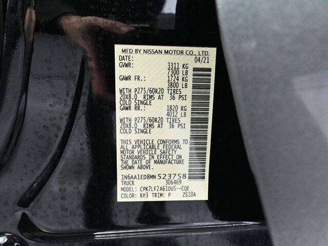 2021 Nissan Titan Platinum Reserve