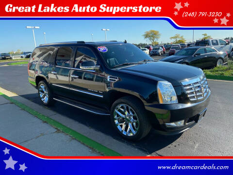 2011 Cadillac Escalade ESV for sale at Great Lakes Auto Superstore in Waterford Township MI