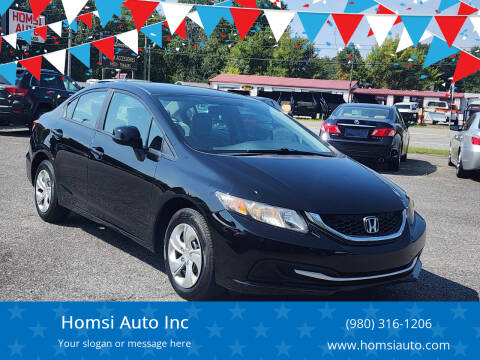 2013 Honda Civic for sale at Homsi Auto Inc in Kannapolis NC