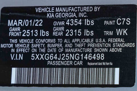 2022 Kia K5