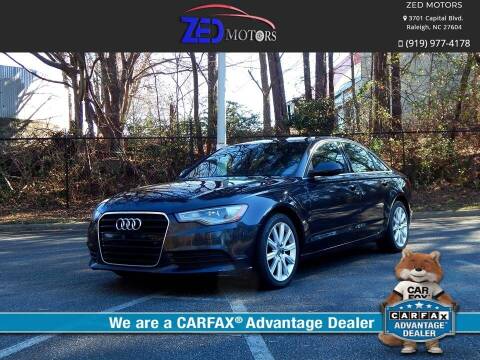 2014 Audi A6 for sale at Zed Motors in Raleigh NC