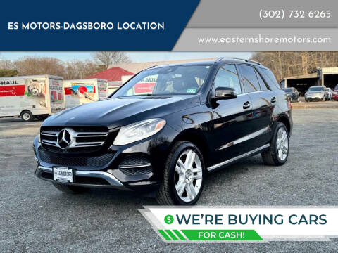 2017 Mercedes-Benz GLE for sale at ES Motors-DAGSBORO location in Dagsboro DE