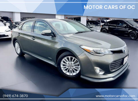 2013 Toyota Avalon Hybrid for sale at Motor Cars of OC in Costa Mesa CA