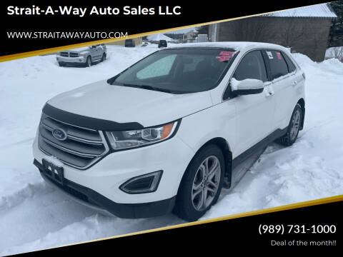 2017 Ford Edge for sale at Strait-A-Way Auto Sales LLC in Gaylord MI