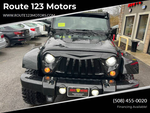 2018 Jeep Wrangler JK Unlimited for sale at Route 123 Motors in Norton MA