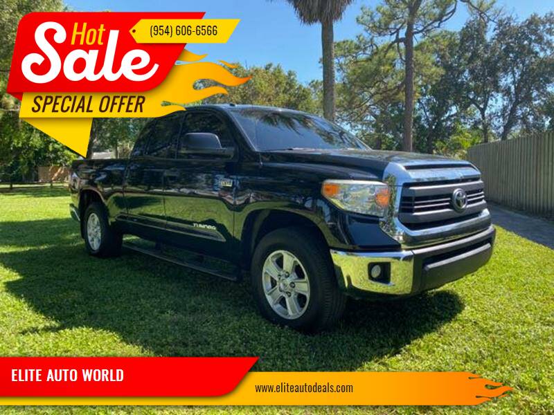 2014 Toyota Tundra for sale at ELITE AUTO WORLD in Fort Lauderdale FL