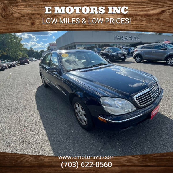 2000 Mercedes-Benz S-Class for sale at E Motors INC in Vienna VA