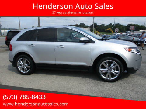 2013 Ford Edge for sale at Henderson Auto Sales in Poplar Bluff MO