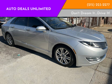 2014 Lincoln MKZ for sale at AUTO DEALS UNLIMITED in Philadelphia PA