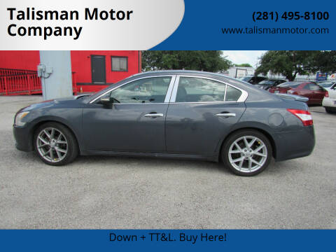 2011 Nissan Maxima for sale at Talisman Motor Company in Houston TX
