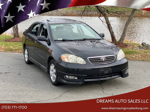 2005 Toyota Corolla for sale at Dreams Auto Sales LLC in Leesburg VA