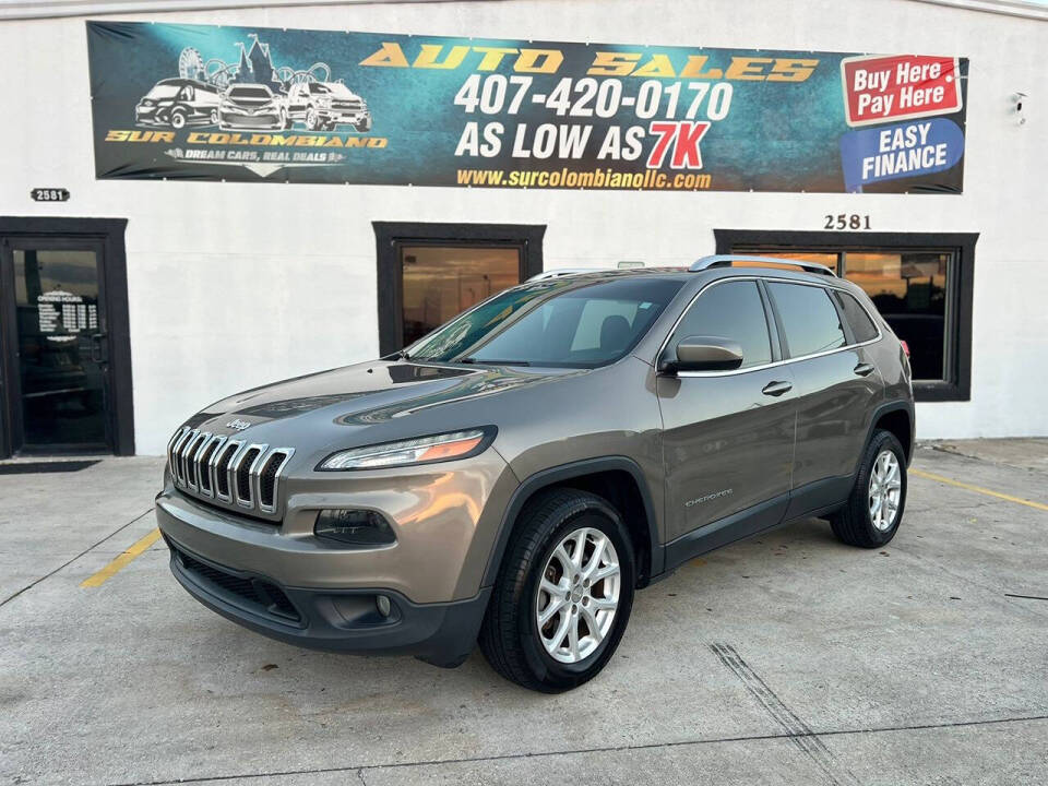 2016 Jeep Cherokee for sale at SUR Colombiano LLC in Kissimmee, FL