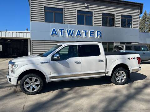 2016 Ford F-150 for sale at Atwater Ford Inc in Atwater MN