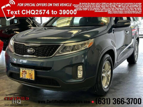 2015 Kia Sorento for sale at CERTIFIED HEADQUARTERS in Saint James NY